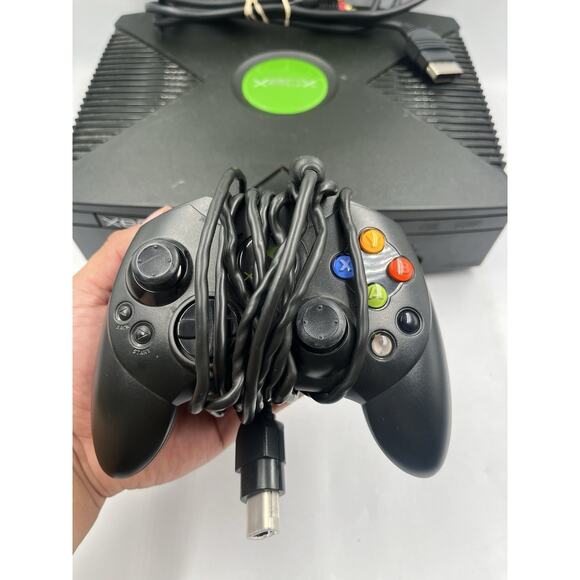 Microsoft Original Xbox Console w/ OEM Controller & AV Cord Tested Working - Picture 9 of 16